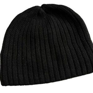 NWT Banana Republic 100% Extra Fine Italian Merino Wool Beanie ONE SIZE Black